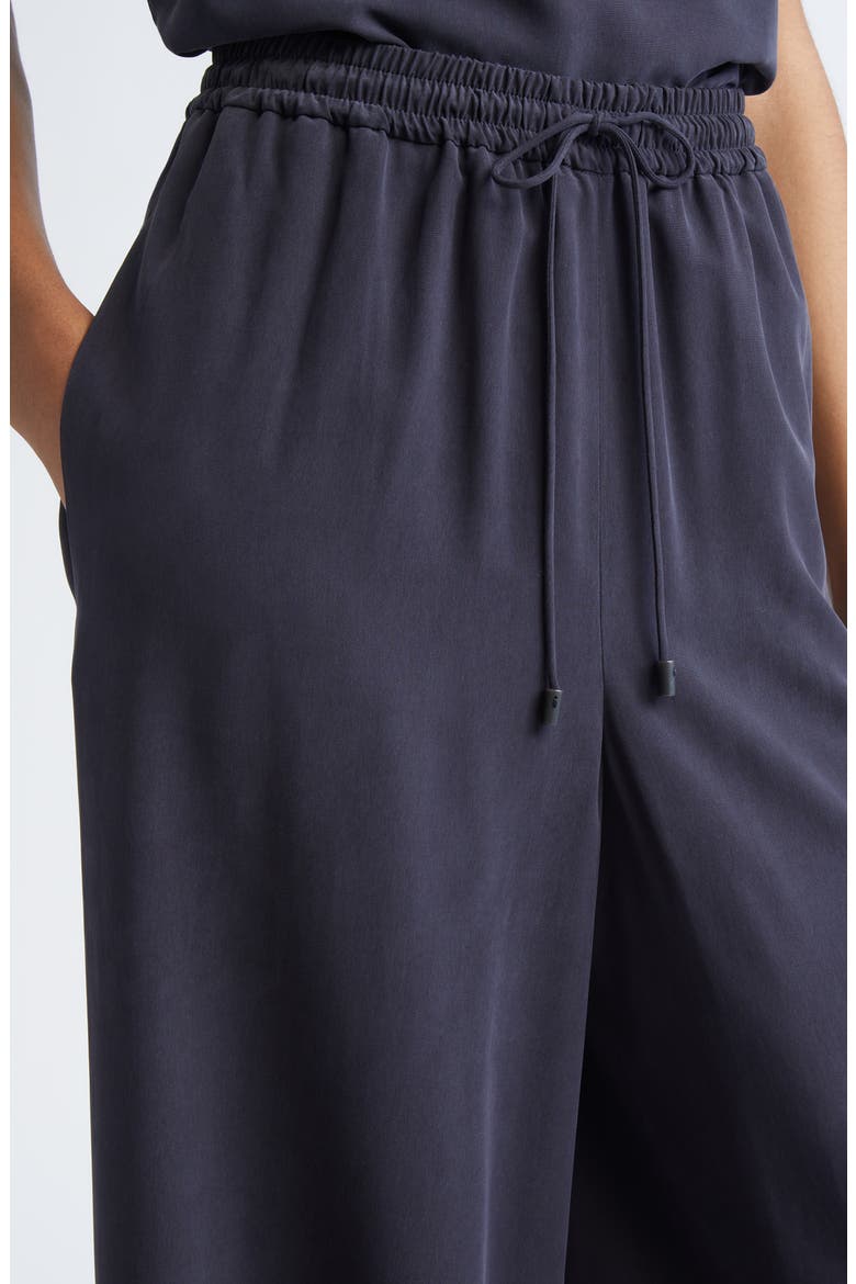 Genero High Waist Wide Leg Silk Pants, Alternate, color, ULTRAMARINE