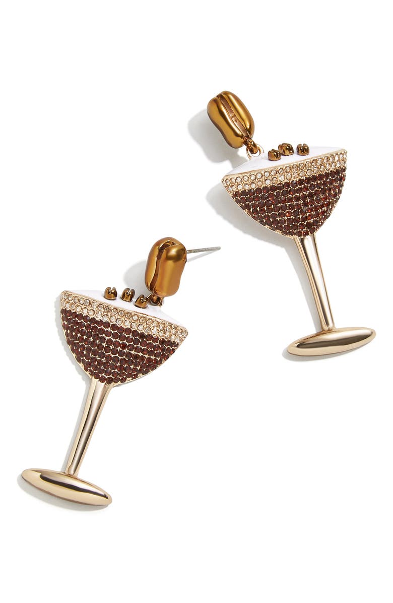 BaubleBar Espresso Martini Statement Earrings, Main, color,
