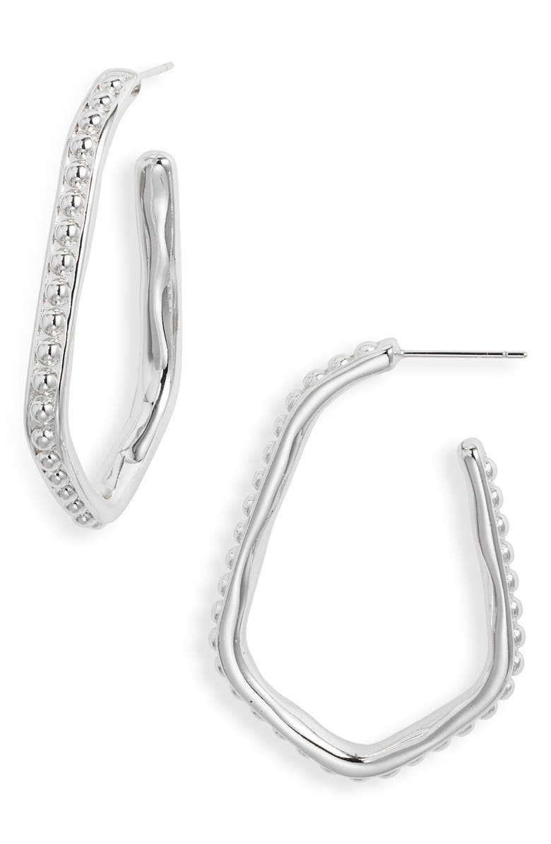 Kendra Scott Lonnie Beaded Hoop Earrings, Main, color,