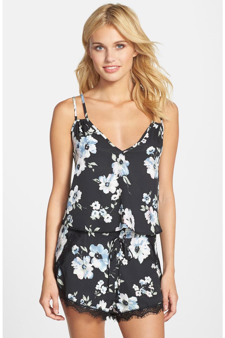 Double Strap Cami, Main, color, BLACK SKY