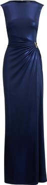Lauren Ralph Lauren Metallic Sleeveless Gown