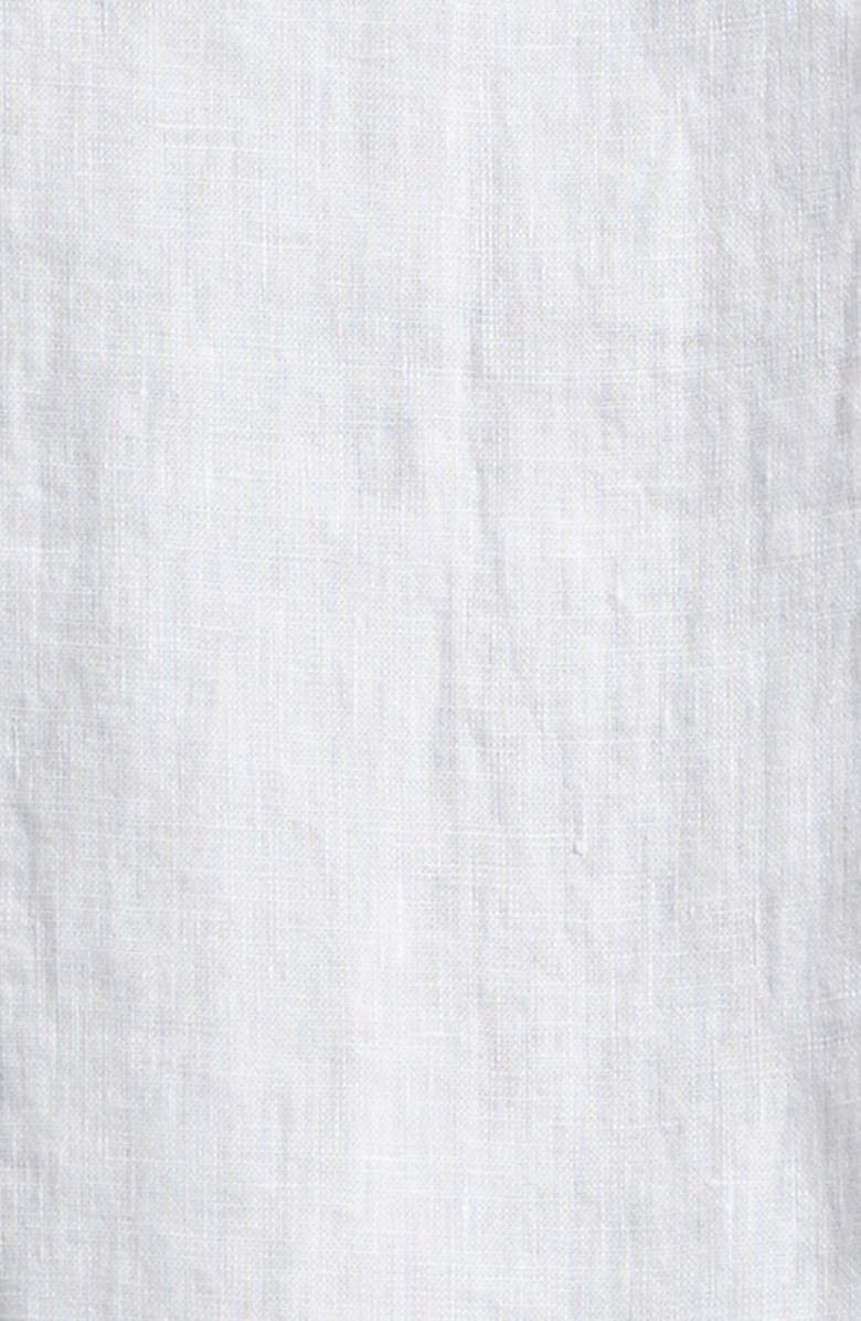 Reigning Champ Retreat Relaxed Linen Camp Shirt, Alternate, color, White