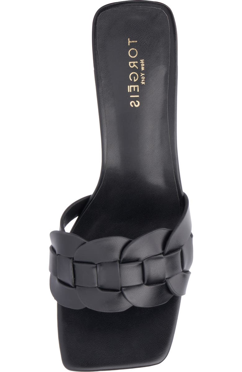 TORGEIS Ela Woven Slide Sandal, Alternate, color, Black
