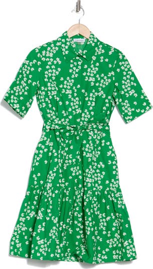 Calvin Klein Short Sleeve Cotton Shirtdress | Nordstromrack