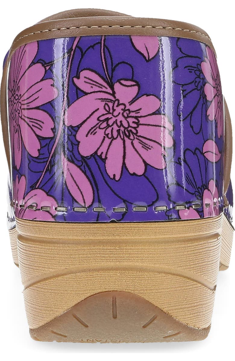 Dansko XP 2.0 Clog, Alternate, color, Purple Bloom Patent