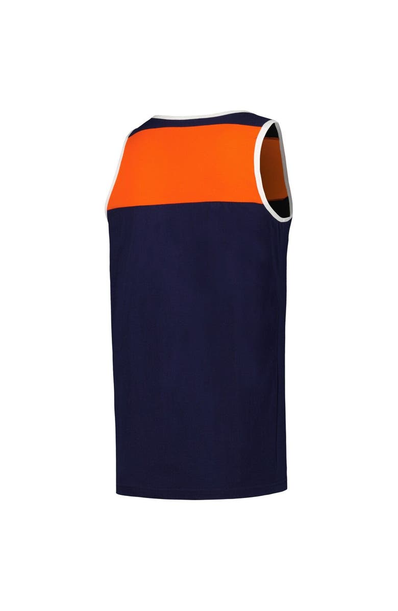 Mitchell & Ness Men's Mitchell & Ness Navy/Orange Chicago Bears Heritage Colorblock Tank Top, Alternate, color, Navy