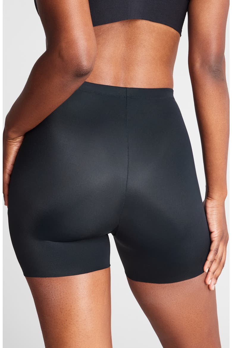 Shaping Mid Thigh Shorts, Alternate, color, VERY BLACK