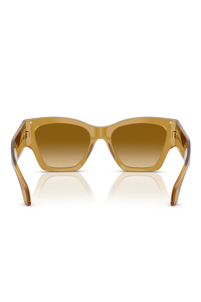 53mm Cat Eye Sunglasses, Alternate, color, TRANSPARENT HONEY/ YELLOW