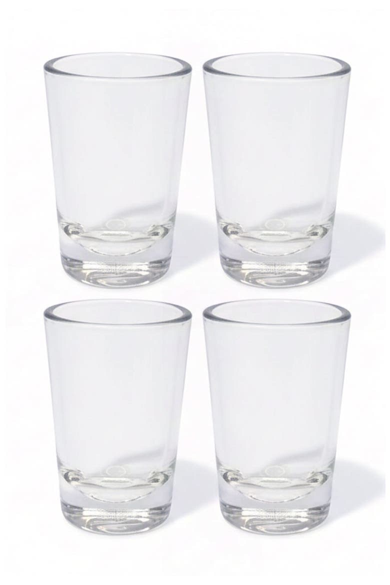 Silicone Crystal Clear Shot Glass Pack of 4, Main, color, Crystal Clear