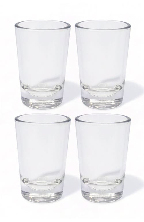 Silipint Silicone Crystal Clear Shot Glass Pack Of 4 In Animal Print