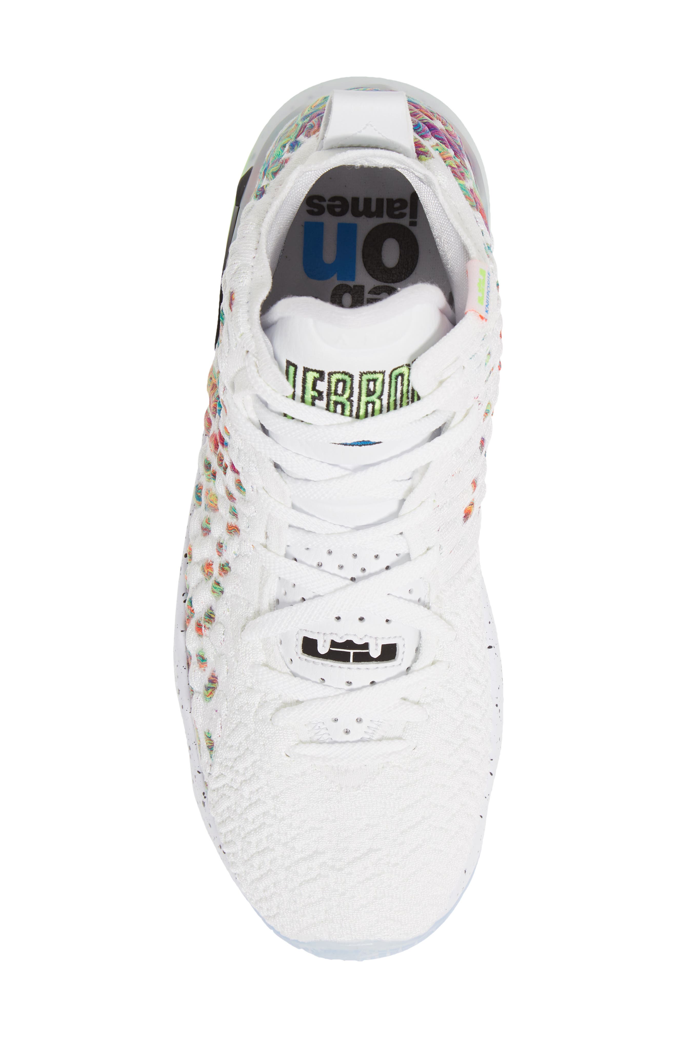 LeBron 17 Basketball Shoe, Alternate, color, WHITE/ BLACK-MULTI-COLOR