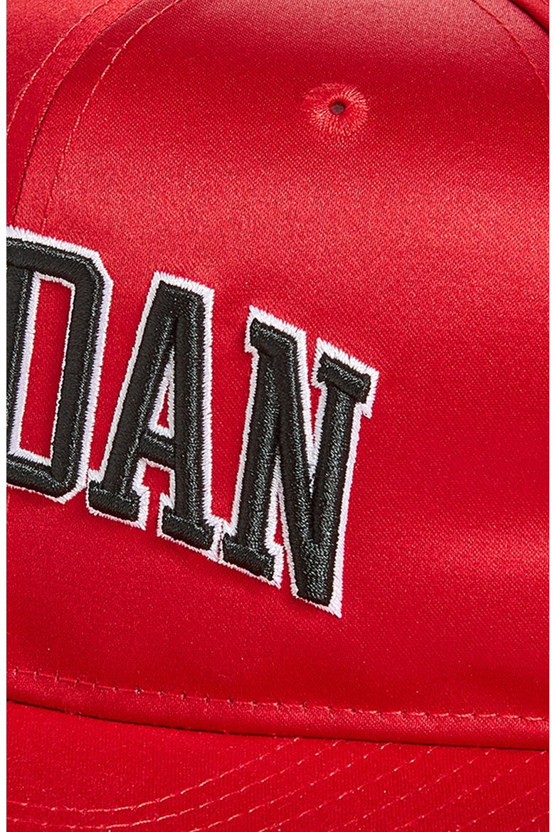 Kids' Satin Flat Brim Snapback Baseball Cap, Alternate, color, GYM RED