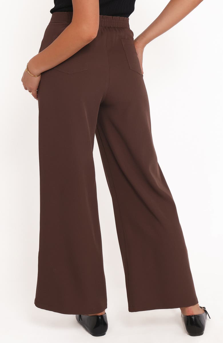 Petal & Pup Corfu Pleat Front Wide Leg Pants, Alternate, color, Brown