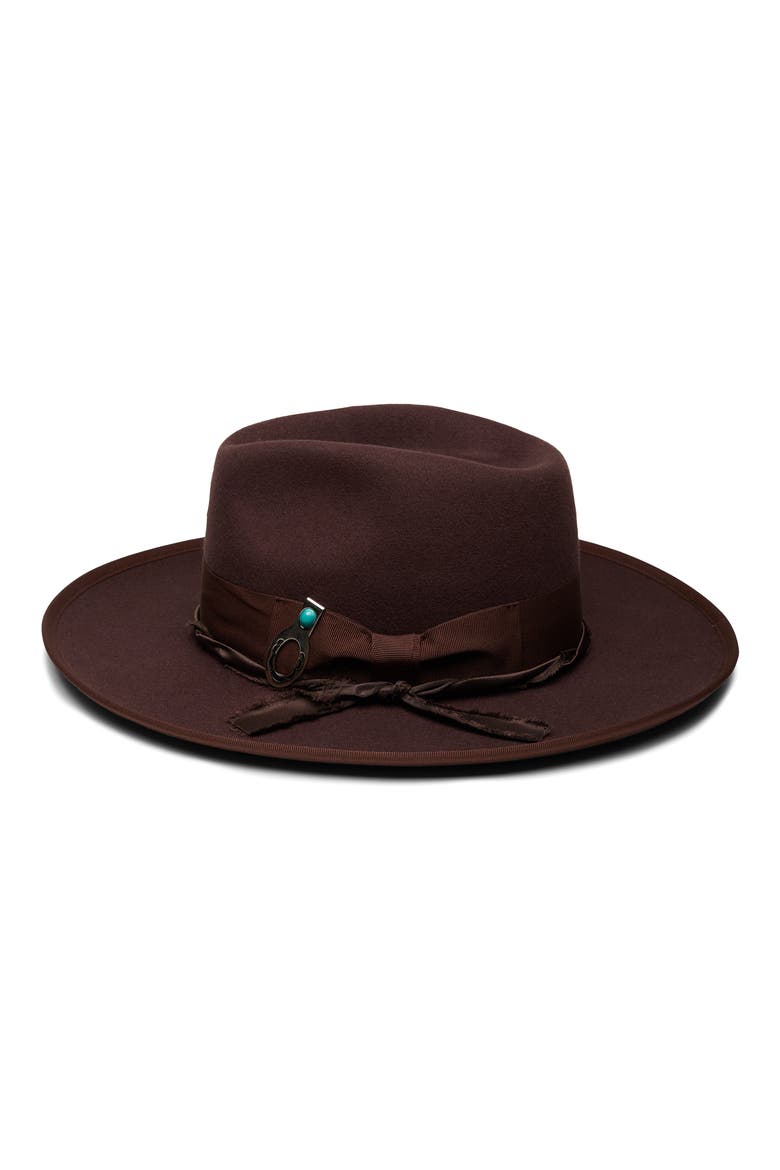 Boone Wool Felt Rancher Hat, Alternate, color, BURGUNDY