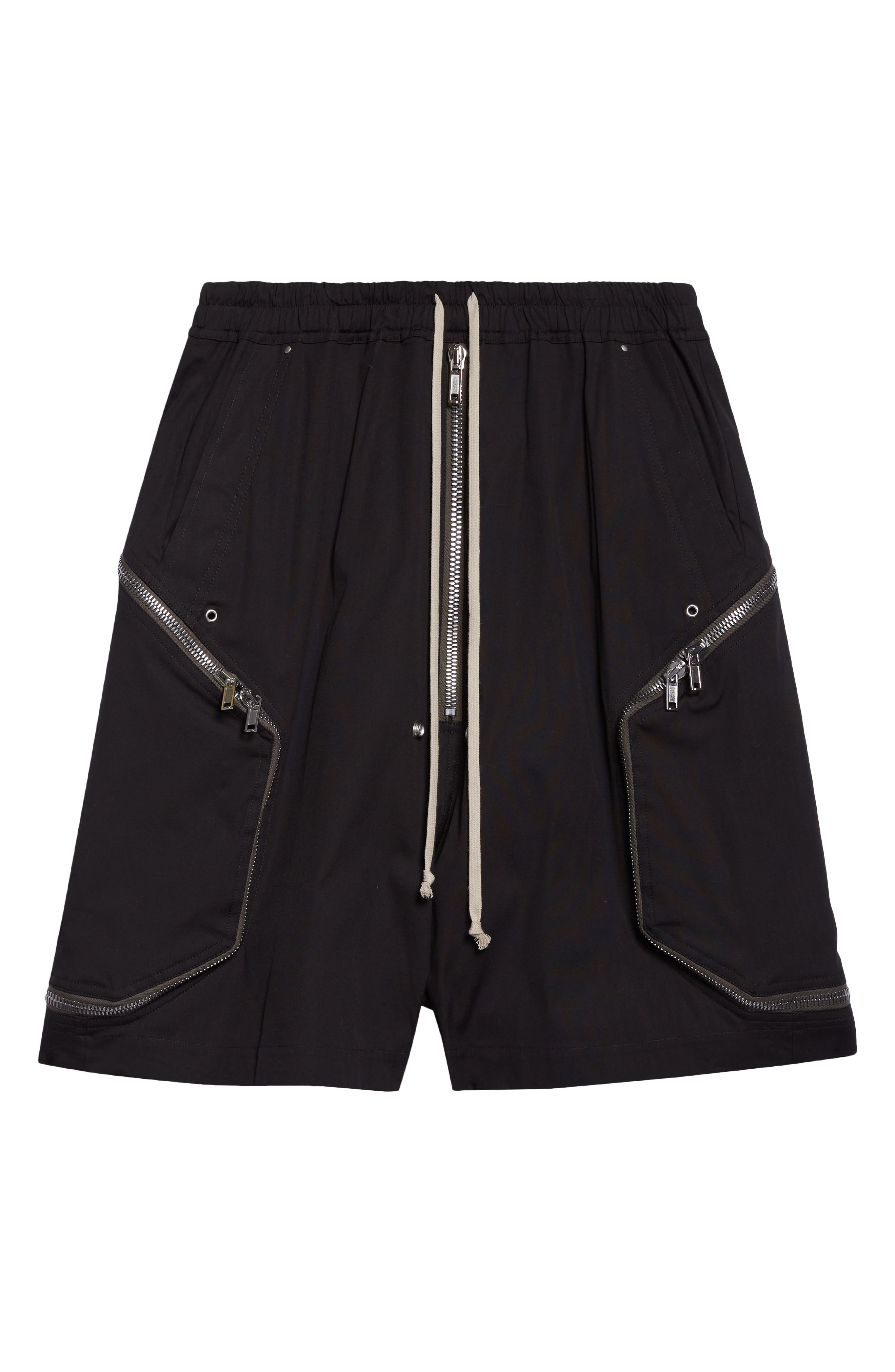 Rick Owens Heizer Bela Stretch Poplin Zip Shorts (Men) | Nordstrom