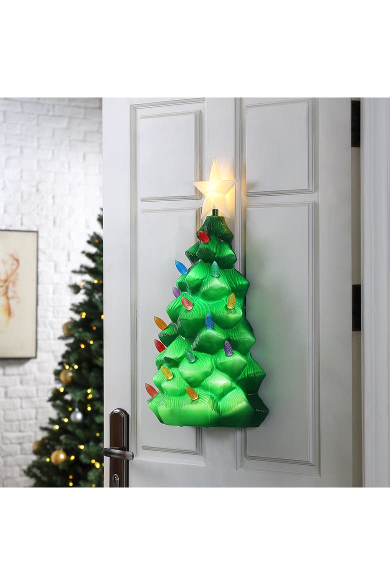 24 in. Lit Nostalgic Tree Blow Mold, Alternate, color, Multicolor