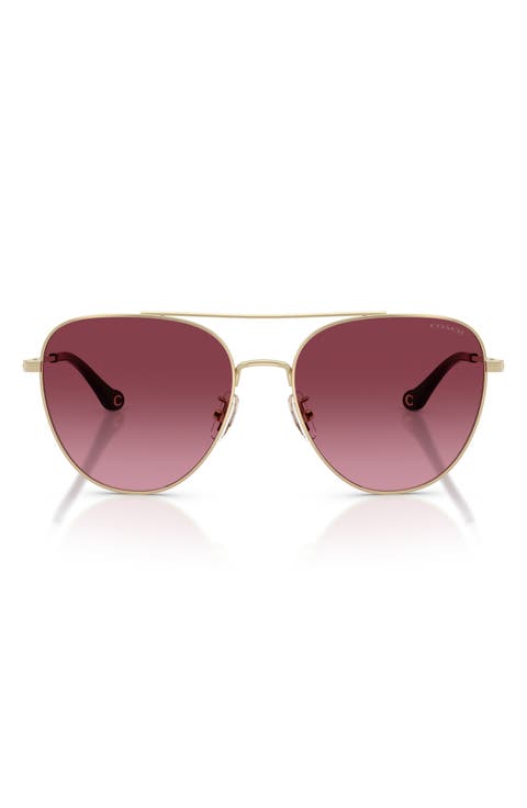 56mm Gradient Pilot Sunglasses