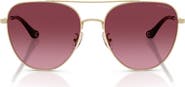 COACH 56mm Gradient Pilot Sunglasses