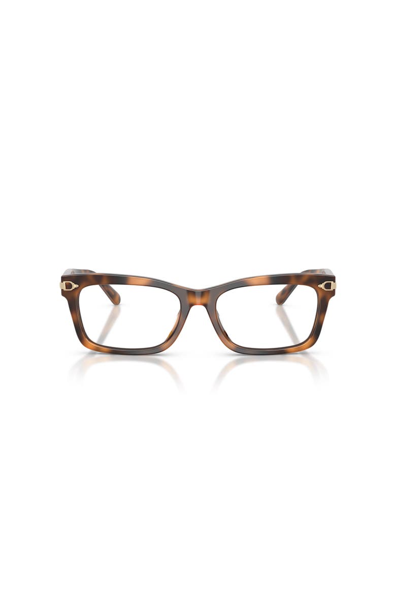 53mm Rectangle optical glasses, Alternate, color, Tortoise