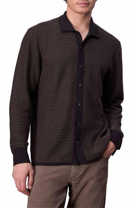 rag & bone Hayes Textured Knit Button-Up Shirt