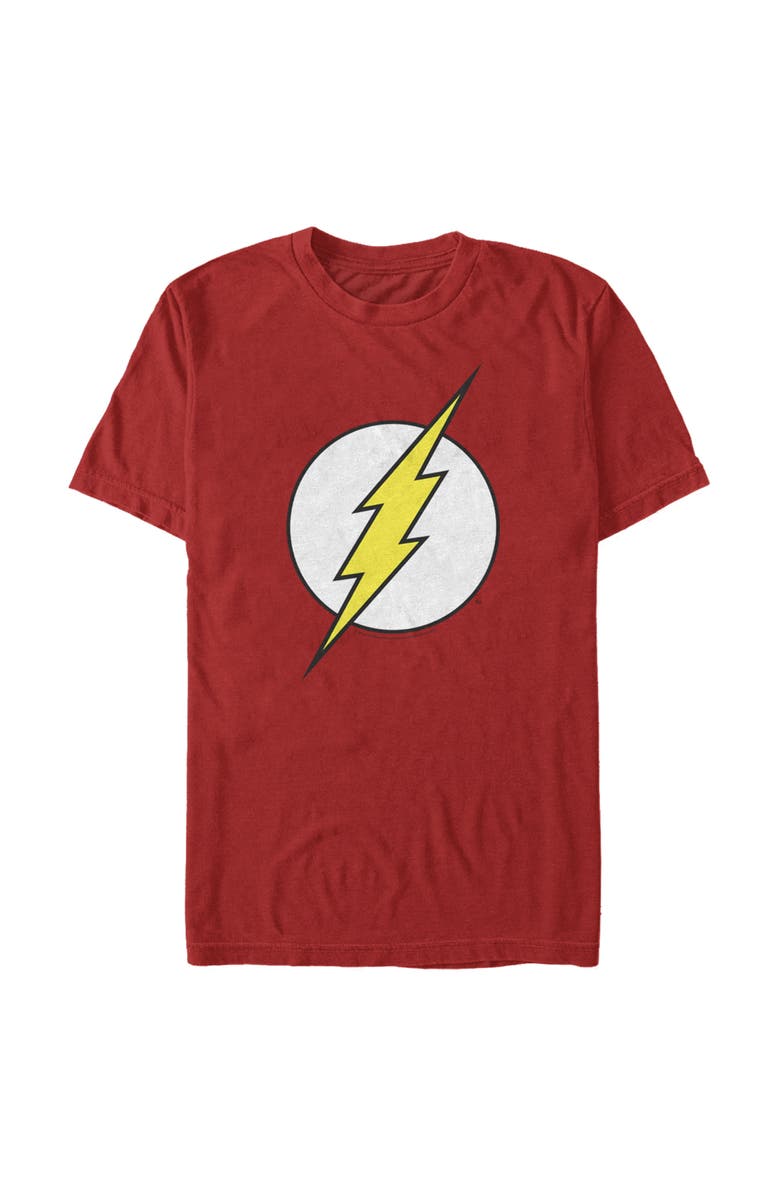 The Flash Men's The Flash Classic Logo  Graphic T-Shirt, Main, color, Red