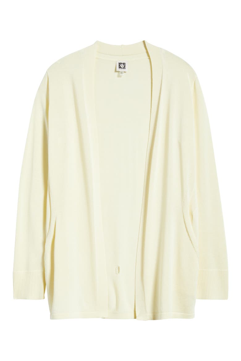 Kissing Front Pocket Cardigan, Alternate, color, WHISPER YELLOW