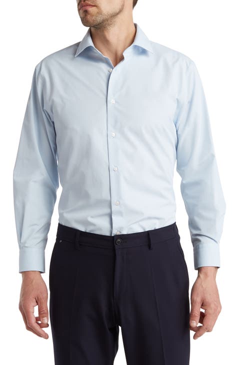 Traditional Fit Button-Up Dress Shirt