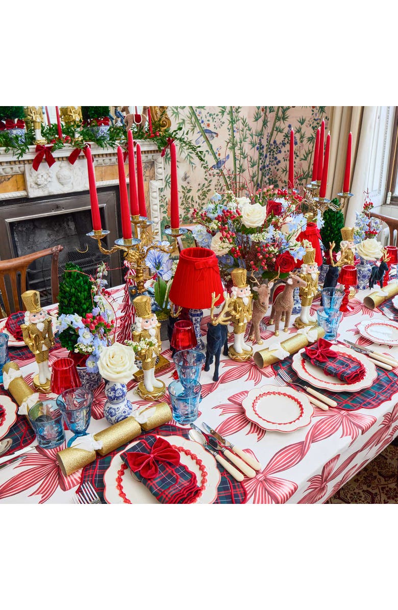 Mrs. Alice Red Laurel Starter Plate, Alternate, color, Red