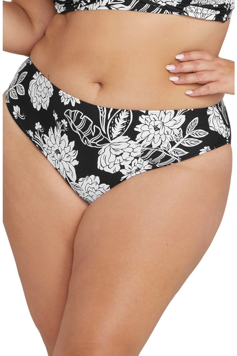 Monet Curve Fit Bikini Bottoms, Main, color, BLACK