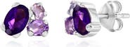 SIMONA Multi-Oval Cubic Zirconia Stud Earrings