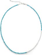 Monica Vinader Mini Nugget Stone Beaded Necklace