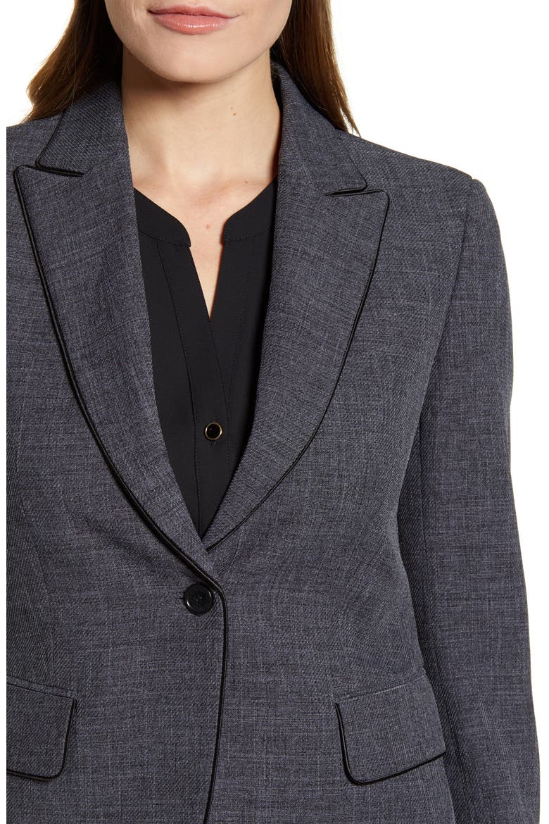 Peak Lapel Blazer, Alternate, color, NANTUCKET GREY/ ANNE BLACK