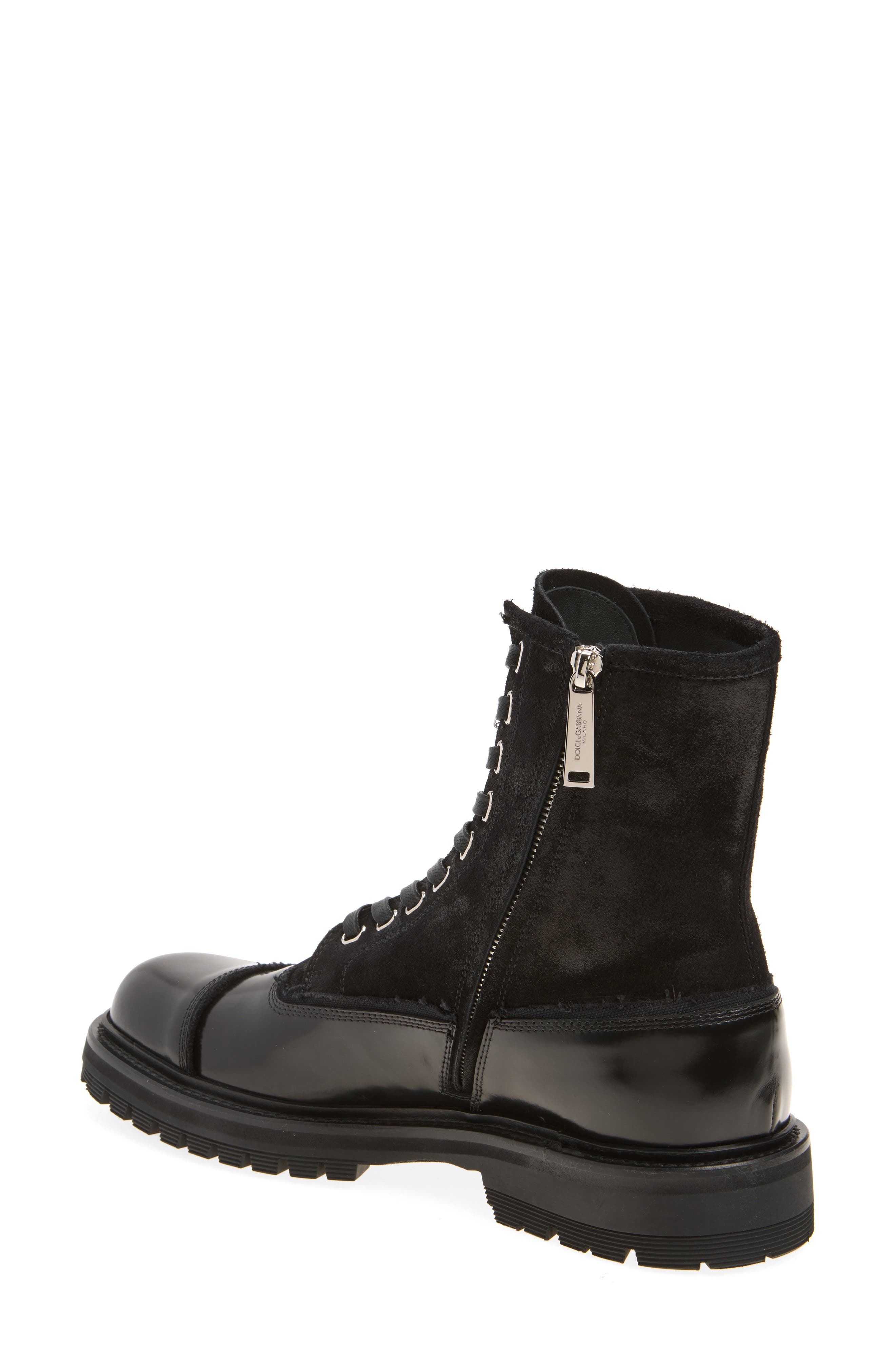 Leather Boot, Alternate, color, NERO/ NERO
