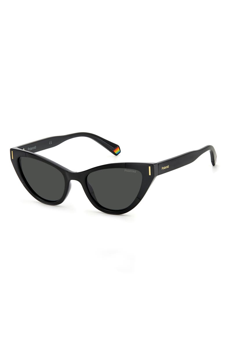 Polaroid 52mm Polarized Cat Eye Sunglasses, Alternate, color, 