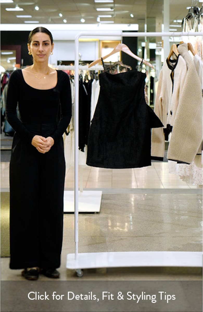 Monia Textured Strapless Minidress, sales video thumbnail