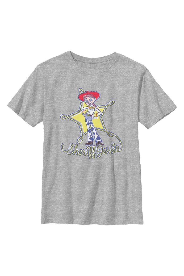 Boy's Toy Story 5 Sheriff Jessie Icon  Graphic T-Shirt, Main, color, Sport Grey