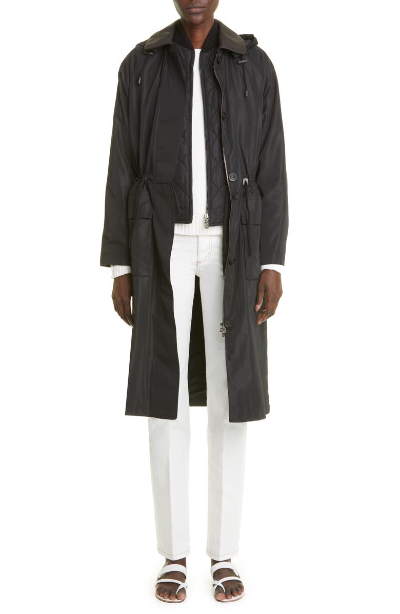 Loro Piana Neo Horsey Rain System<sup>®</sup> Water Repellent Long Parka, Main, color,