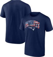 FANATICS Men's Fanatics Branded Navy New England Patriots Banner Wave Logo T-Shirt