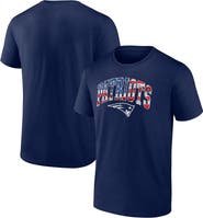 FANATICS Men's Fanatics Branded Navy New England Patriots Banner Wave Logo T-Shirt