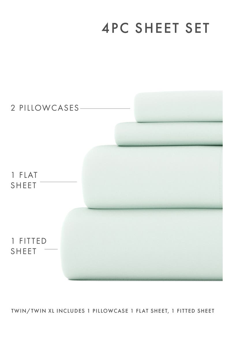 Premium Ultra Soft 4-Piece Bed Sheets Set, Alternate, color, MINT