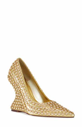 AZALEA WANG Teryn Pointed Toe Wedge Pump