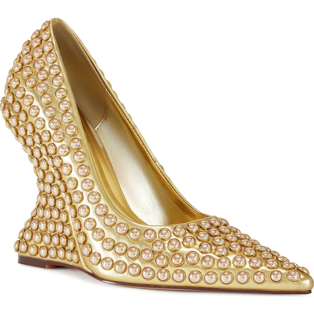 AZALEA WANG AZALEA WANG TERYN POINTED TOE WEDGE PUMP