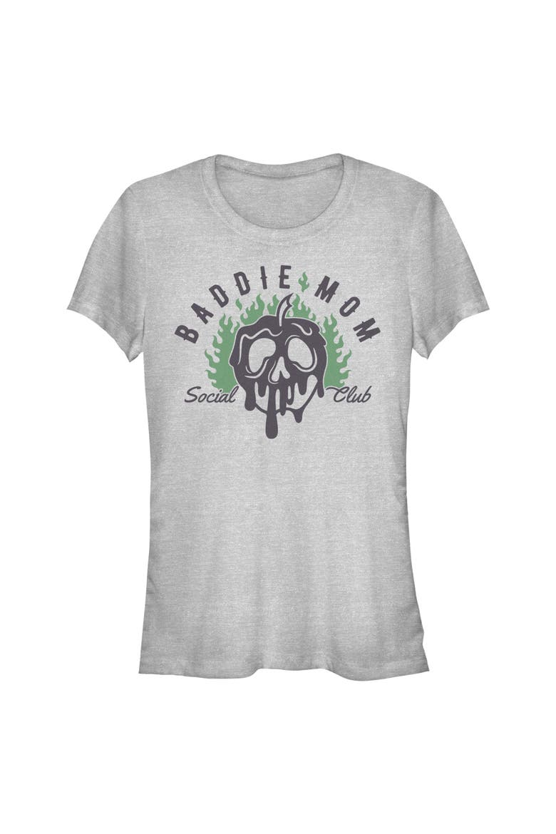 Junior's Disney Baddie Mom Social Club  Graphic T-Shirt, Main, color, Athletic Heather