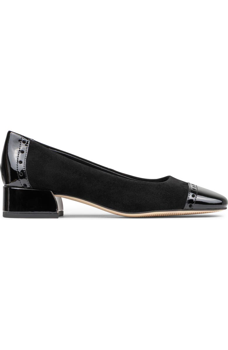 Donald Pliner Cap Toe Pump, Alternate, color, Black