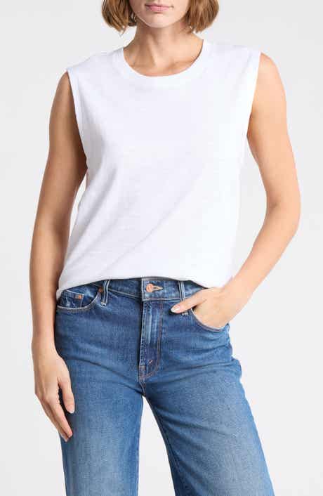 Sunwashed Slub Muscle Tank