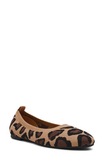 Anne Klein Joyy Knit Ballet Flat In Brown