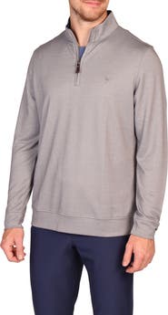 TailorByrd Modal Blend Quarter Zip Polo