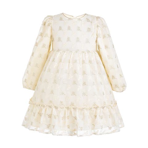 Motif Ruffle Dress