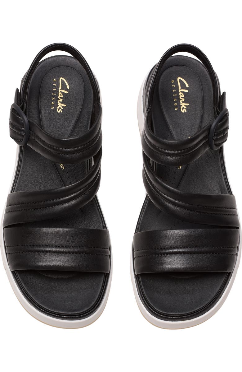 Clarks<sup>®</sup> Tuscan Sandal, Alternate, color, Black Leather