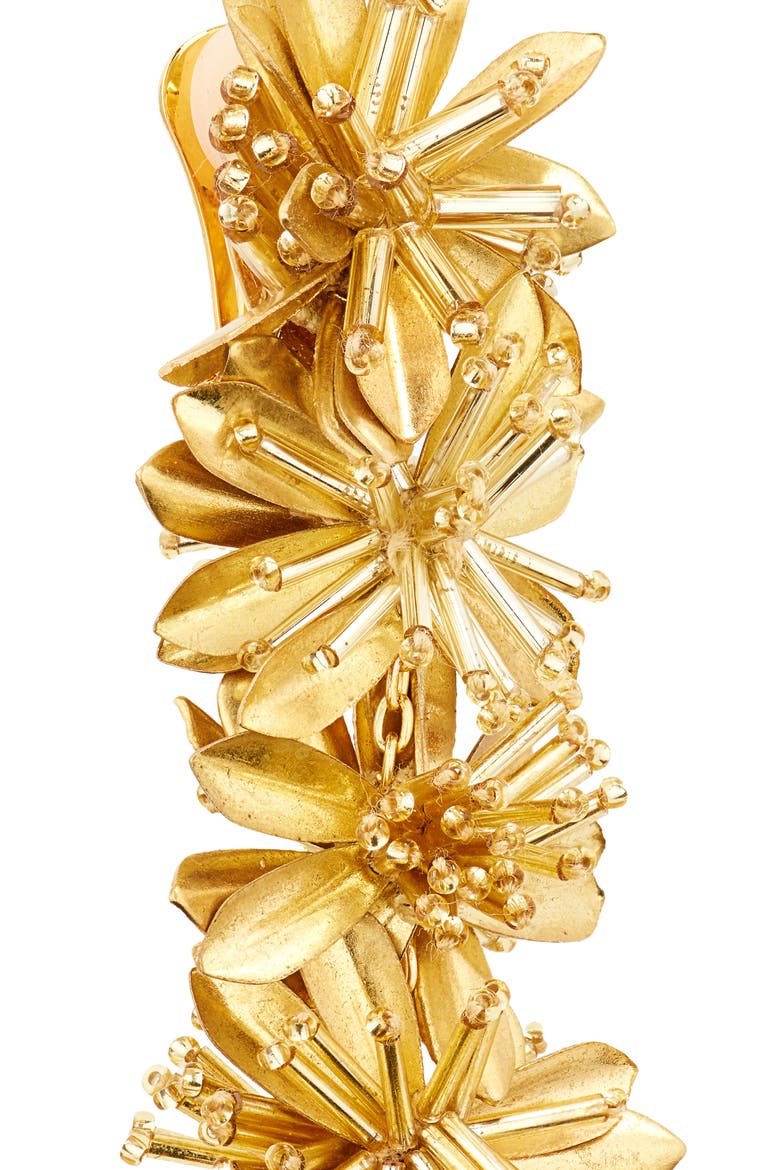 Fireworks Tassel Clip-On Earrings, Alternate, color, GOLD SMOKE